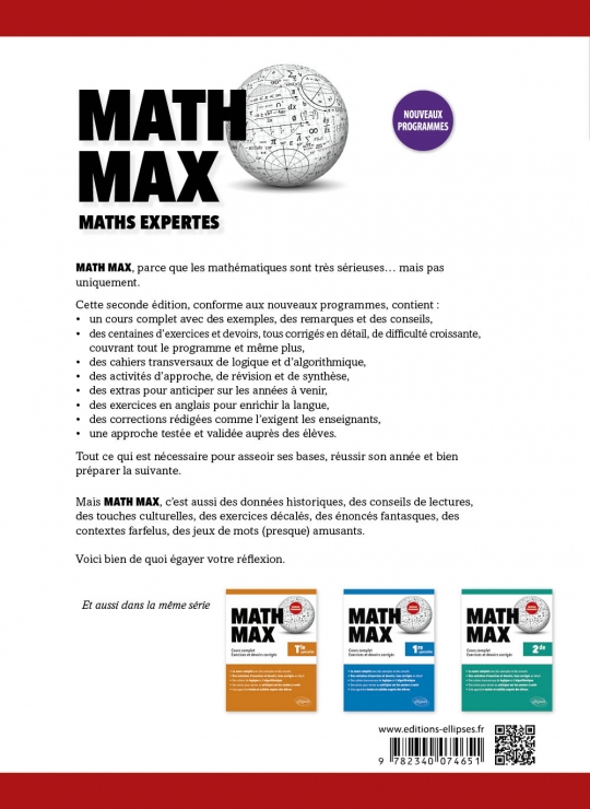 Math Max - Terminale Option Mathématiques expertes
