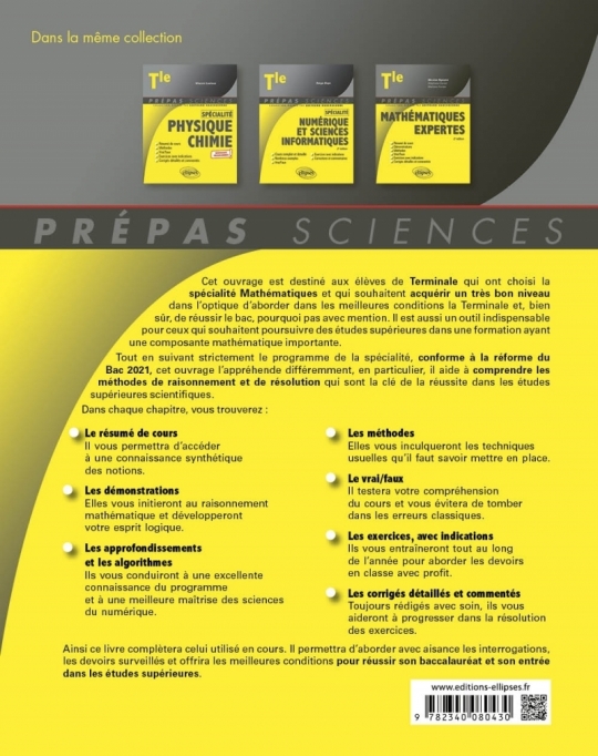 Spécialité Mathématiques - Terminale