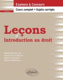Leçons d’Introduction au droit, 2e édition