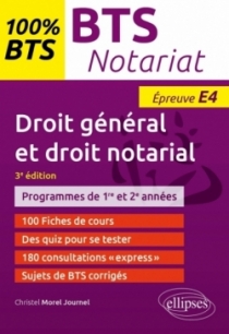 BTS Notariat - Épreuve de droit général et droit notarial (E4/U4)